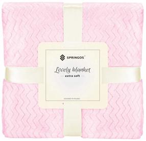 Pledas Springos Lovely Blankets Extra Soft, rožinė sp., 200 cm x 220 cm
