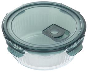 Konteiners pārtikai Homla Remmie 227062, 0.95 l, 17 cm x 17 cm, caurspīdīga krās./zaļa krās.