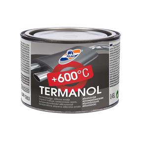 Spec. paskirties dažai, metalo konkstrukcijoms, apsaugant nuo korozijos/radiatoriams Rilak Termanol, aliuminio sp., 0.45 l