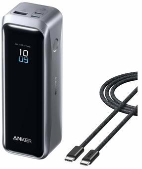 Зарядное устройство - аккумулятор Anker Prime, 20000 мАч, 220 Вт, черный цв./серый цв.
