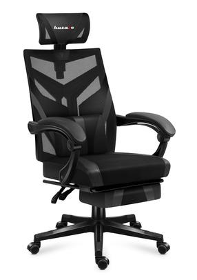 Игровой стул Huzaro Combat 5.0, 44 x 61 x 120 - 130 см, черный цв.