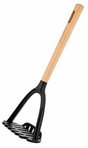 Bulvių grūstuvė Florina Timber, 7.5 cm, 33 cm, ruda/juoda