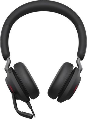 Vadu austiņas Jabra Evolve2 40, melna krās.
