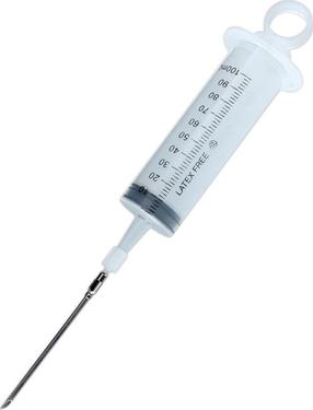 Mėsos švirkštas Orion Big, 20 cm, 0.1 l, skaidri sp.