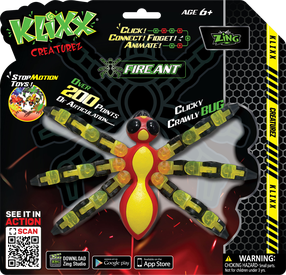 Rotaļlietu figūriņa ZING Klixx Creaturez Fire Ant KX120, (krāsa/dizains tiek izvēlēts nejauši)