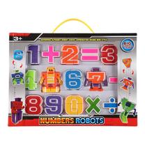 Lavinimo žaislas Big Numbers Team Robots, įvairių spalvų