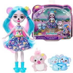 Кукла с аксессуарами Mattel Enchantimals Glam Party Karalee Koala Party, 15 см, синий цв.