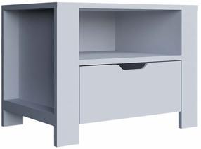 Ночной столик Kalune Design Duru 1600-35, бело-матовый цв., 45 см x 60 см x 42 см