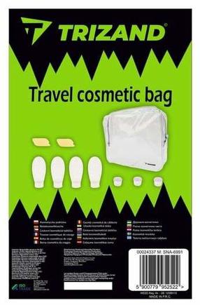 Ceļojuma konteineri Trizand Travel Set 24337, 10 gab., caurspīdīga krās.