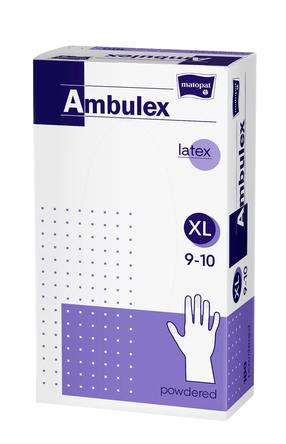 Kindad Matopat Ambulex Latex, puuderdatud, XL, 100 tk