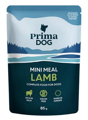 Šlapias šunų maistas Prima Dog Mini Meal Lamb, ėriena, 0.085 kg