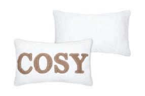 Dekoratyvinė pagalvėlė Lovely Cosylife, ruda/balta, 30 cm x 50 cm