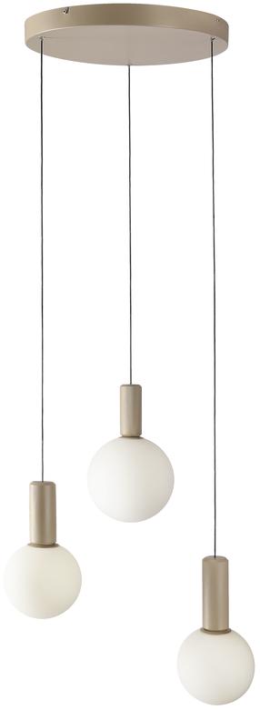 Šviestuvas lubų Candellux Lighting Testa, G9, 3 x 10 W, balta sp./smėlio sp. / smėlio sp.