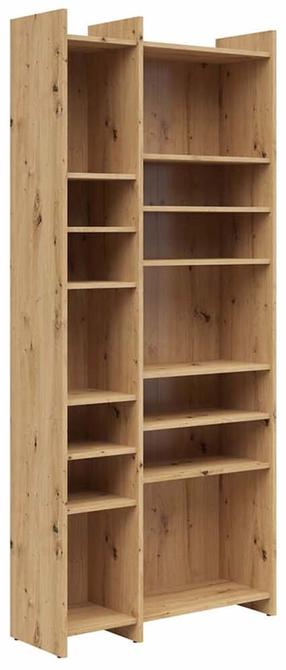 Pastatoma lentyna Lenny, artisan oak sp., 190.5 cm x 32 cm x 80 cm