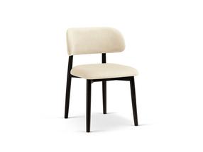 Kėdžių rinkinys Cosmopolitan Design Evan Velvet, matinė, tamsiai ruda sp./ivory beige sp., 51 cm x 49.5 cm x 77 cm, 2 vnt.