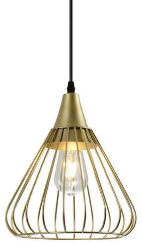 Lampa karināms GTV Tess 2516 OS-TESS-40-DEC, E27, 1 x 40 W, zelta krās. / melna krās.