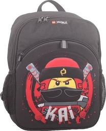 Mokyklinė kuprinė LEGO® Ninjago 348507, juoda sp./raudona sp./geltona sp., 37 cm x 27.5 cm x 9 cm