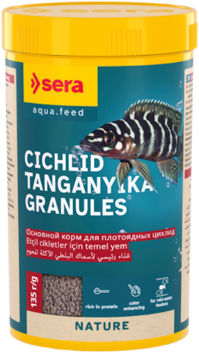 Zivju barība Sera Cichlid Tanganyika, 0.135 kg