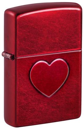 Žiebtuvėlis Zippo Stamped Heart Design 46588, raudona sp.