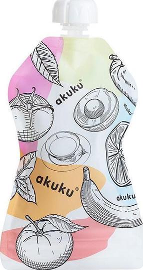 Pakuotė košės saugojimui Akuku A0056, 150 ml, 6+ mėn., plastikas, įvairių spalvų