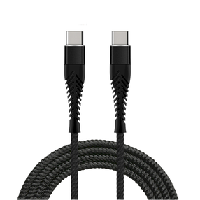Vads Fusion Accessories, 2 x USB-C, 15 cm, melna krās., 65 W