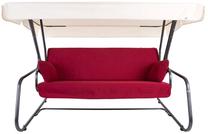 Lauko sūpynės Patio Vita, balta sp./raudona sp., 220 cm x 134 cm x 157 cm