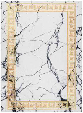 Ковер комнатные Hakano Arlen Marble, золотой цв./белый цв./черный цв., 220 см x 160 см