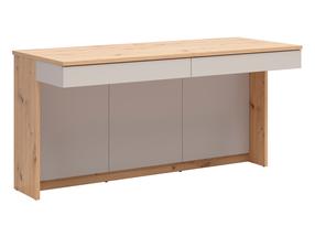 Rašomasis stalas su stalčiais Point One, 160 cm x 79 cm, 65 cm, kašmyro sp./artisan oak sp.