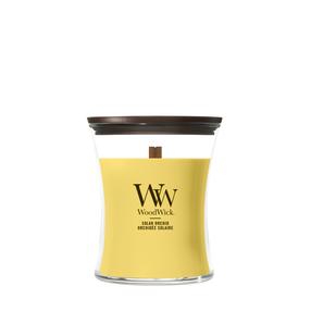 Küünal, lõhna WoodWick Solar Orchid, 50 - 65 h, 275 g, kollane v.