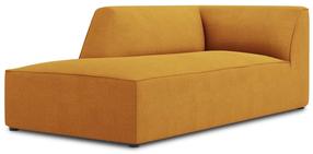 Sofa Micadoni Home Ruby Structured Fabric Chaise Longue, geltona sp., kairinė, 181 x 93 cm x 69 cm