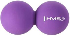 Masāžas bumbiņa HMS Double Massage Ball BLC02, violeta krās., 6.5 cm
