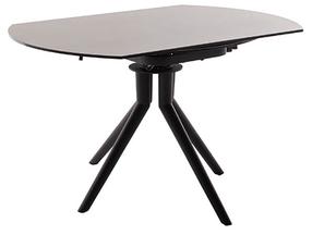 Valgomojo stalas išskleidžiamas MC Akcent Rubikon, antracito sp., 90 - 135 cm x 135 cm x 76 cm