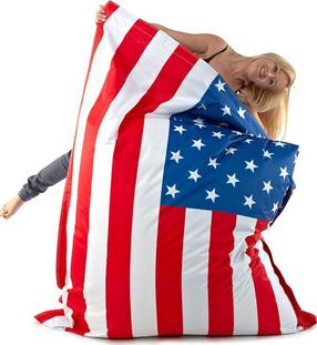 Sēžammaiss, bez pildījuma USA, balts krās./zila krās./sarkana krās.