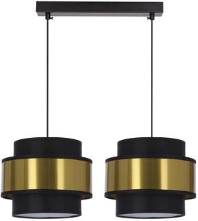 Šviestuvas kabinamas Candellux Lighting Prestige, E27, 2 x 40 W, aukso sp./juoda sp. / juoda sp., 20 x 17 cm