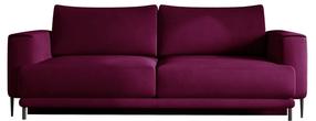 Sofa Dalia Velvetmat 25, tamsiai violetinė sp., 95 x 260 cm x 90 cm