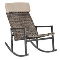 Lauko supamasis krėslas Home4you Wicker, ruda sp.