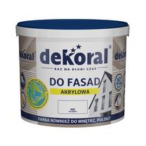 Fasado dažai Dekoral Polinit, balta sp., 10 l