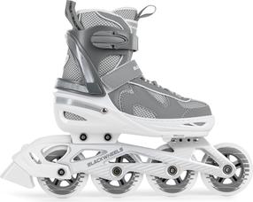 Роликовые коньки Blackwheels Flex Pro, серый цв., 34-37