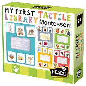 Spēle Headu Montessori My First Tactile Library, daudzkrāsaina