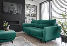Sofa Silva Velvetmat 38, žalia sp., 90 x 236 cm x 90 cm