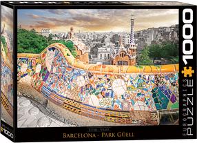 Dėlionė Eurographics Cities Barcelona Park Güell, 67.6 cm x 48.9 cm, 1000 vnt., įvairių spalvų