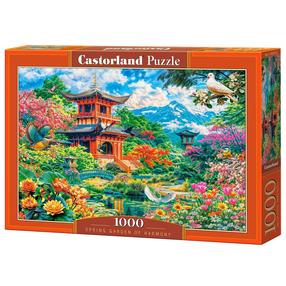 Puzle Castorland Spring Garden Of Harmony 105533, 47 cm x 68 cm, 1000 gab., daudzkrāsaina