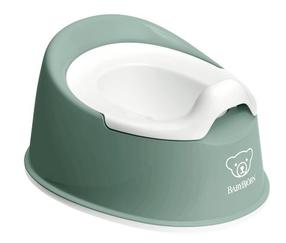 Laste WC pott BabyBjorn Smart Potty Deep, valge v./roheline v., 25.5 cm x 33 cm x 16.5 cm