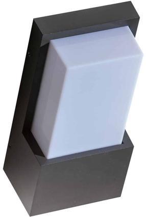 Sieninis lauko šviestuvas AZzardo Arida, 18W, E27, IP54, tamsiai pilka sp., 12 cm x 8 cm