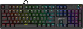 Laidinė žaidimų klaviatūra Savio STYX Outemu Peach Silent, Anglų (US), juoda sp.