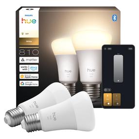 Išmanioji lemputė Philips Hue LED, A60, 2700 °K, E27, 7 W, 810 lm, 2 vnt.