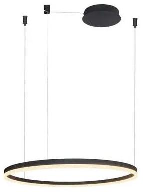 Šviestuvas kabinamas AZzardo Halo AZ4960, LED, 3000 °K, 1 x 56 W, balta sp. / juoda sp., 80 x 80 cm