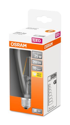 Spuldze Osram LED, E27, silti balta krās., E27, 2.5 W, 270 lm