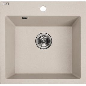 Кухонная мойка Laveo Alena SBA_410T, Beige, гранит, 49 см x 49 см x 20 см, beige