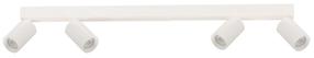 Lampa griesti Light Prestige Perugia LP-0703/4C WH, GU10, 3000 - 6000 °K, 4 x 18 W, balta krās. / zelta krās.